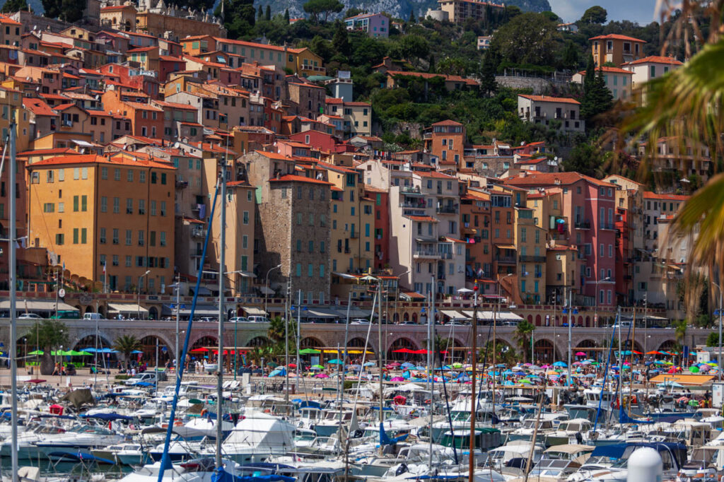 Menton is a seaside resort near the Italian border.