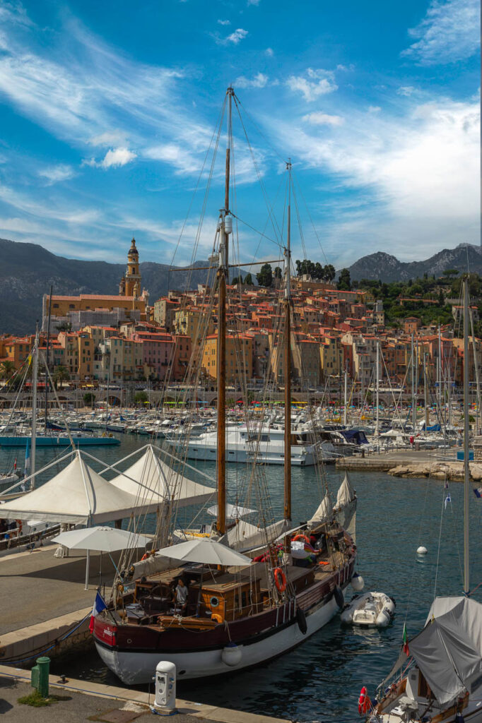 Menton is a seaside resort near the Italian border.