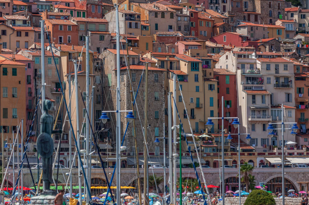 Menton is a seaside resort near the Italian border.