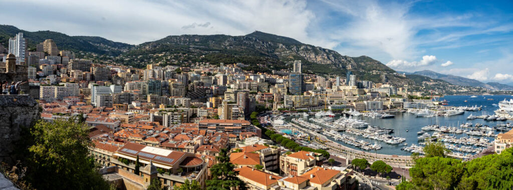 Monaco, a resort area famous for the F1 Grand Prix