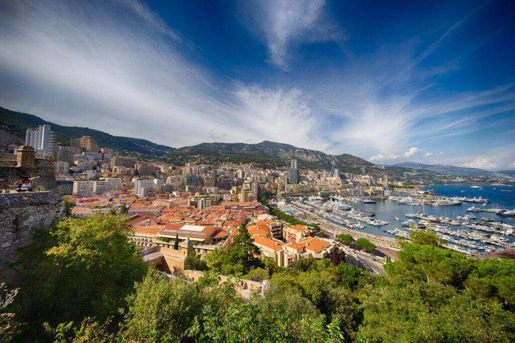 Monaco, a resort area famous for the F1 Grand Prix