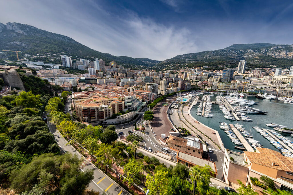 Monaco, a resort area famous for the F1 Grand Prix