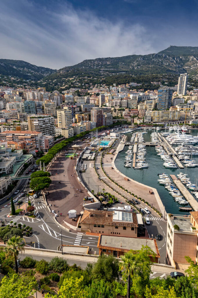 Monaco, a resort area famous for the F1 Grand Prix