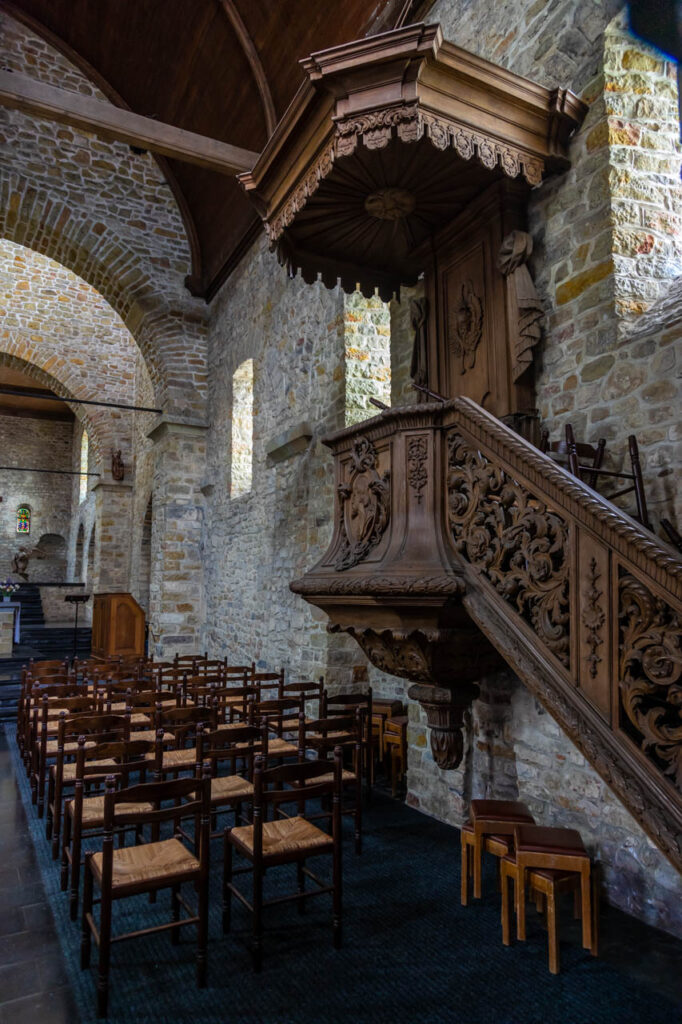 Saint-Géry d'Aubechies church in Aubechies,one of  the most beautiful villages in Belgium