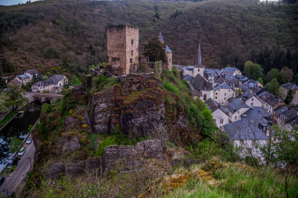 Esch-sur-Sure is a village in the mountains northwest of Luxembourg City, nestled between rivers.