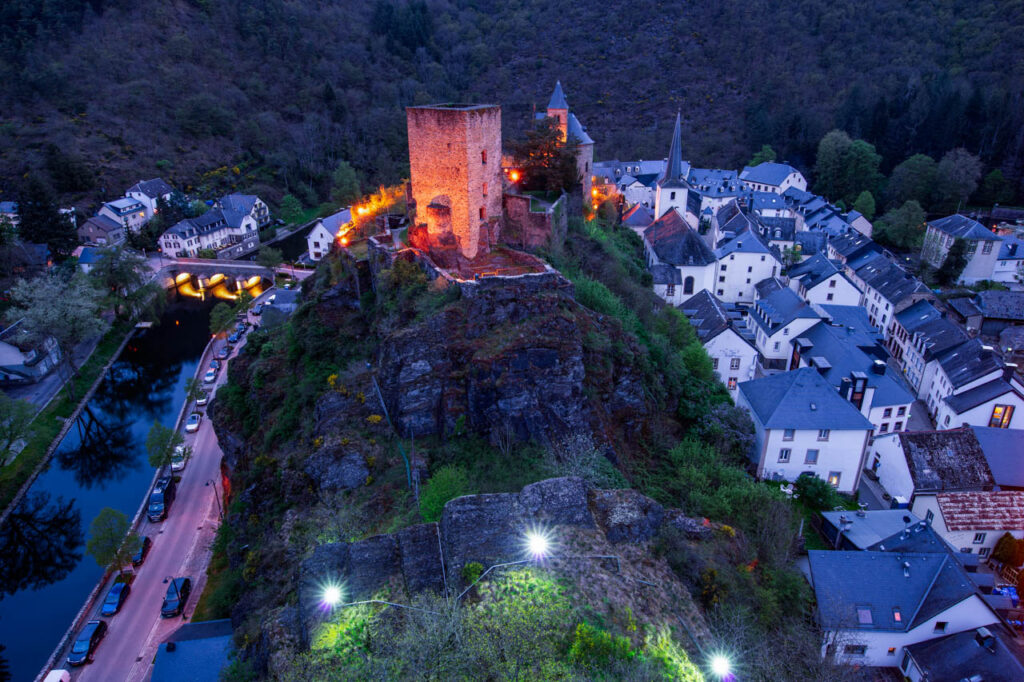 Esch-sur-Sure is a village in the mountains northwest of Luxembourg City, nestled between rivers.