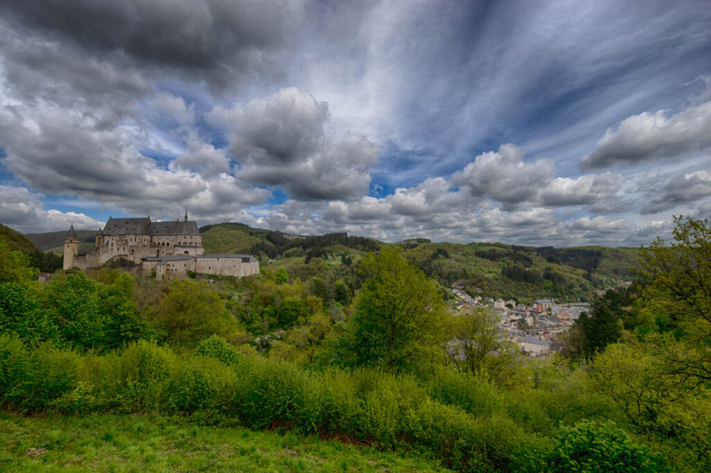 Vianden, the capital of the province of Vianden, which stretches along the Wur River