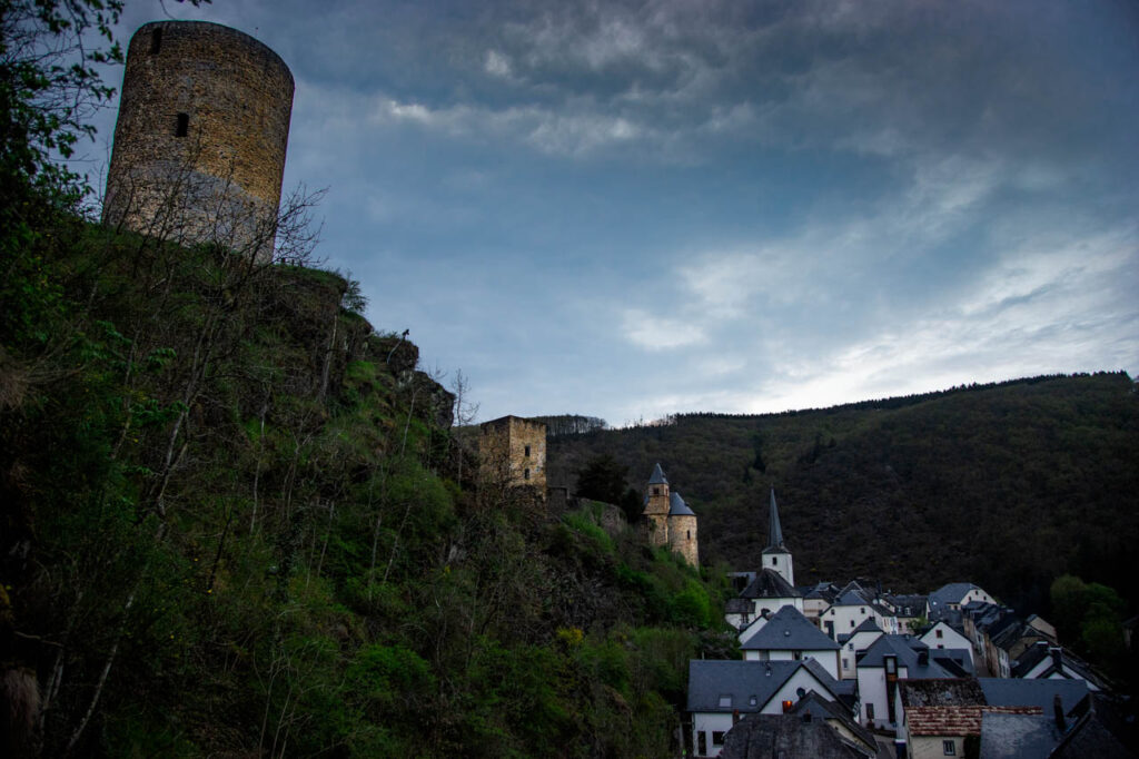 Esch-sur-Sure is a village in the mountains northwest of Luxembourg City, nestled between rivers.