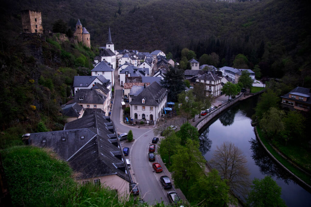 Esch-sur-Sure is a village in the mountains northwest of Luxembourg City, nestled between rivers.