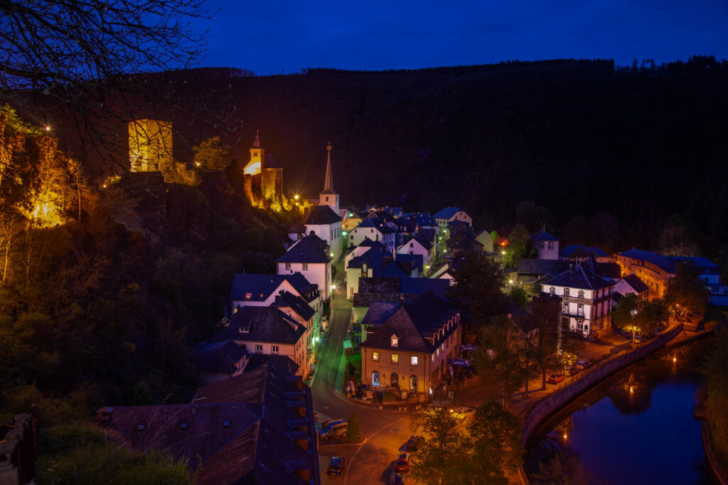 Esch-sur-Sure is a village in the mountains northwest of Luxembourg City, nestled between rivers.