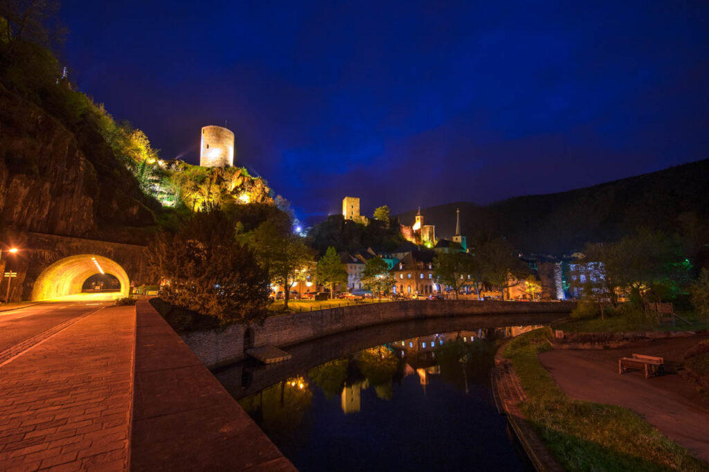 Esch-sur-Sure is a village in the mountains northwest of Luxembourg City, nestled between rivers.