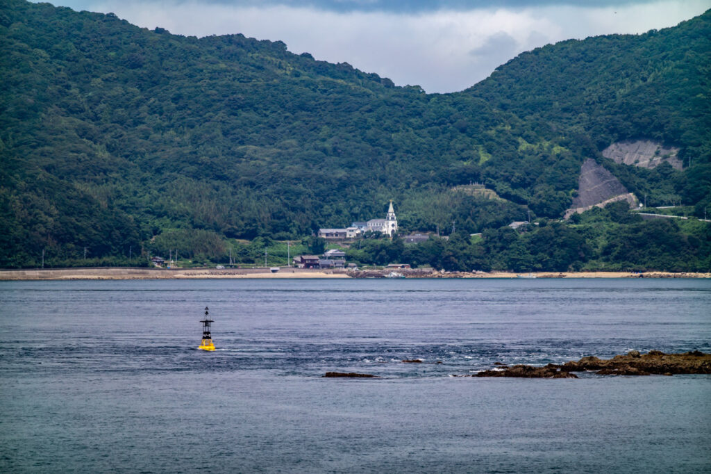 Hamawaki Church in Kuga island,Nagasaki,Japan