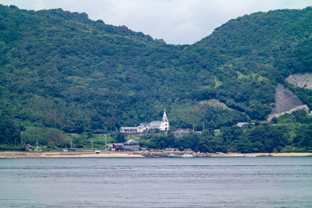 Hamawaki Church in Kuga island,Nagasaki,Japan