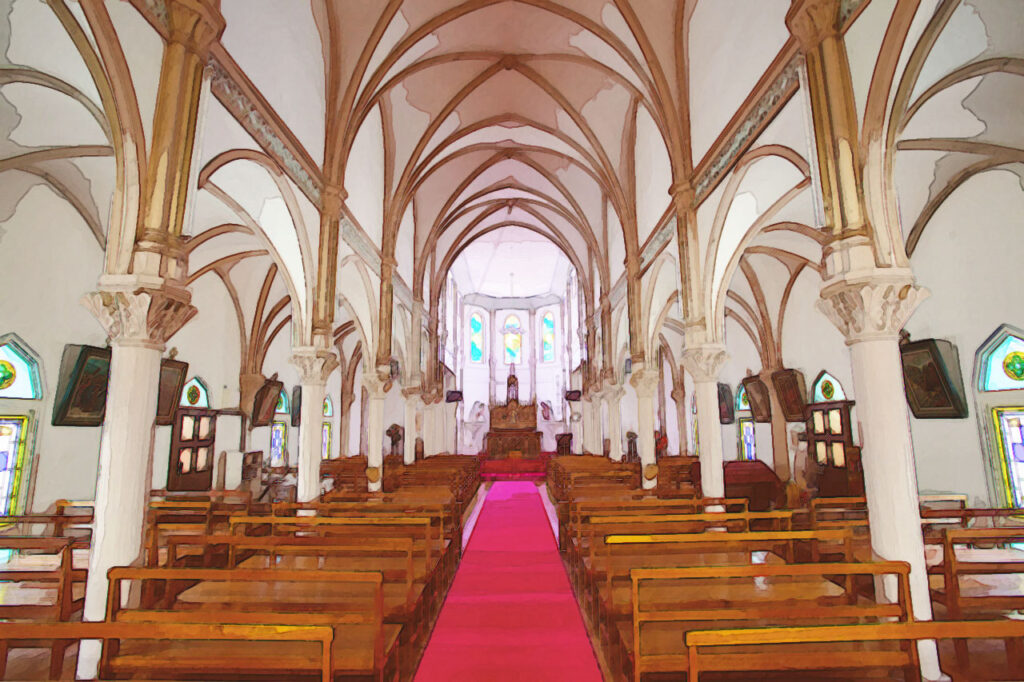 kusuhara church in Fukue island、Nagasaki