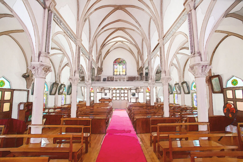 kusuhara church in Fukue island、Nagasaki