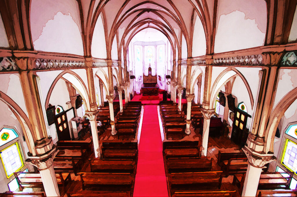 kusuhara church in Fukue island、Nagasaki