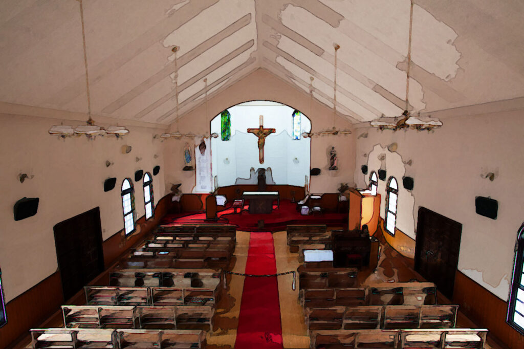 Imochiura church in Fukue island、Nagasaki