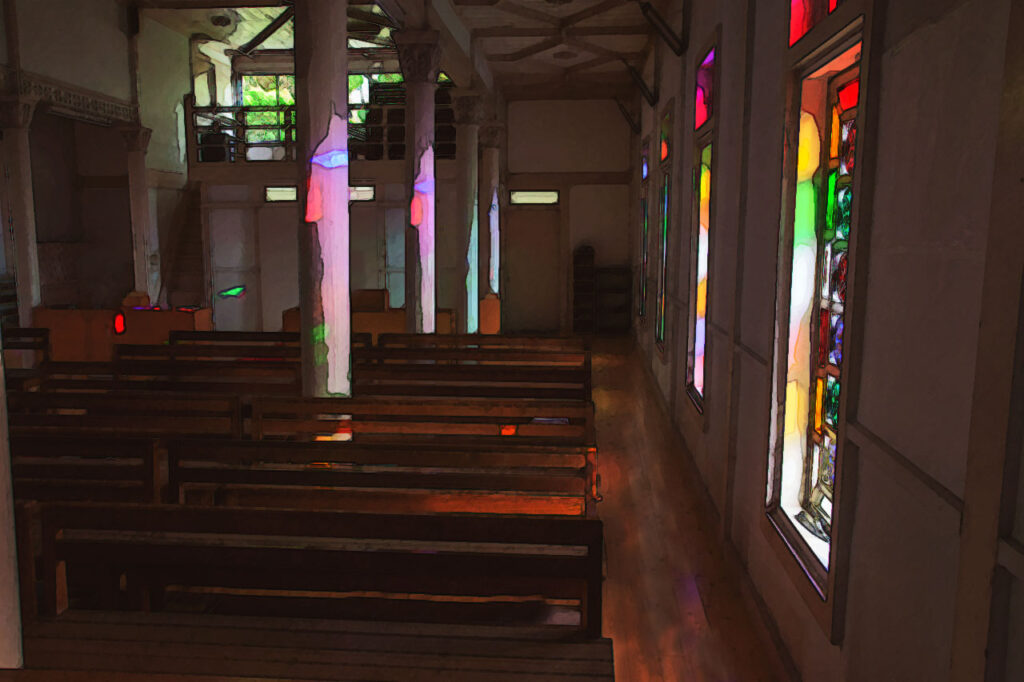 Kaitsu church in Fukue island、Nagasaki