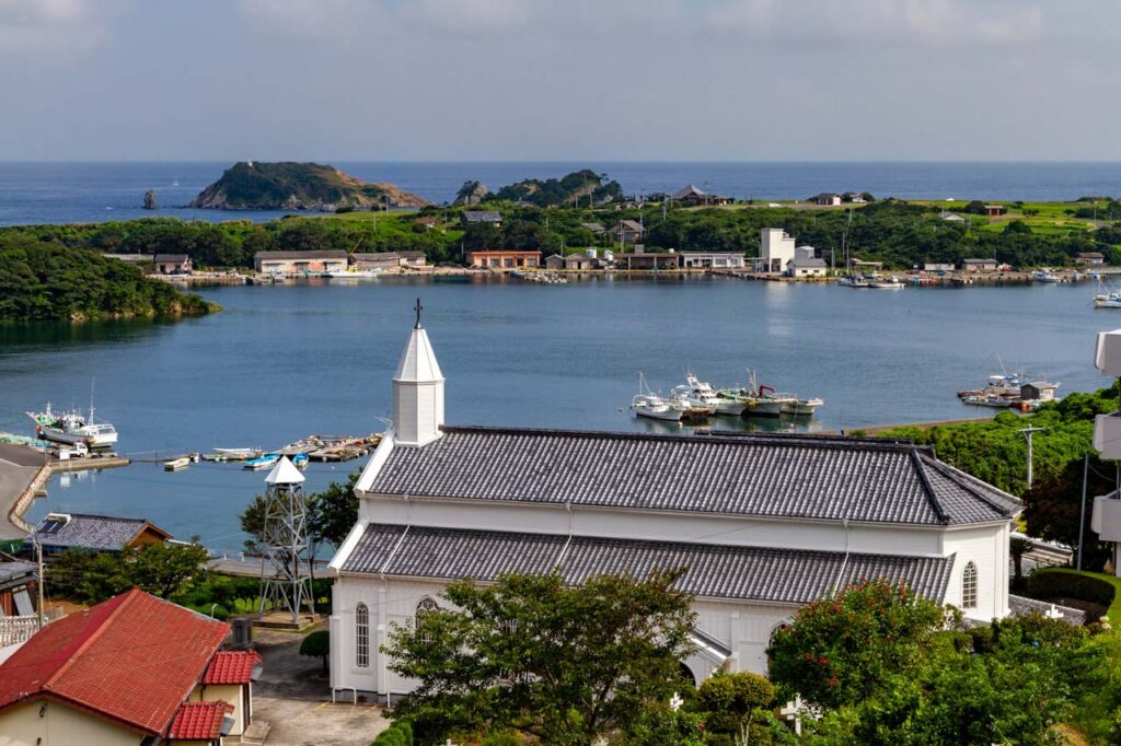 Mizu no ura church in Fukue island