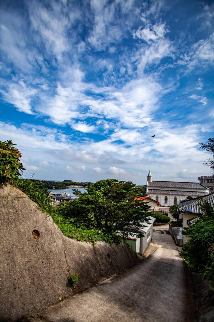 Mizu no ura church in Fukue island、Nagasaki