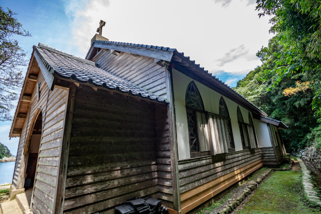 Former Gorin Church in Kuga island,Nagasaki,Japan