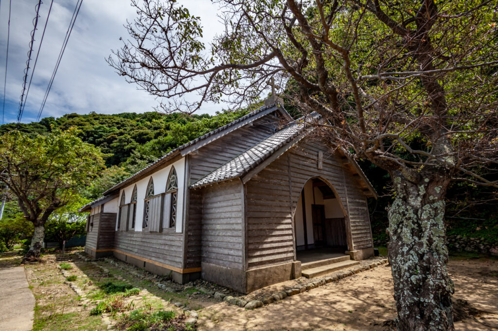 Former Gorin Church in Kuga island,Nagasaki,Japan