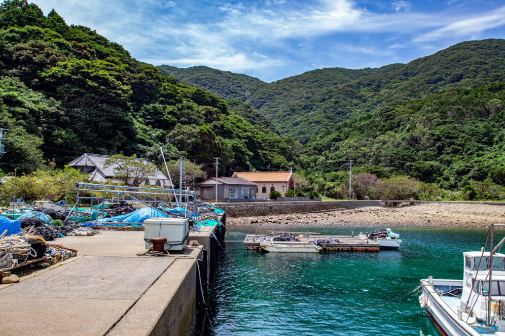 Former Gorin Church in Kuga island,Nagasaki,Japan