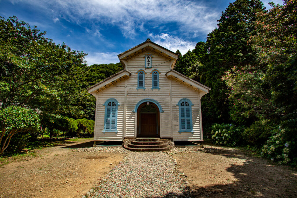 Egami Cathedral in Naru island,nagasaki,Japan