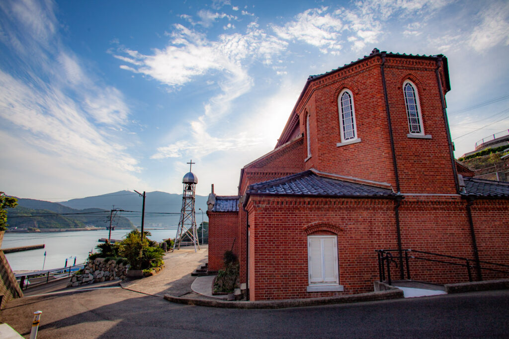 Aosagaura church in Naka dori island,Nagasaki,Japan