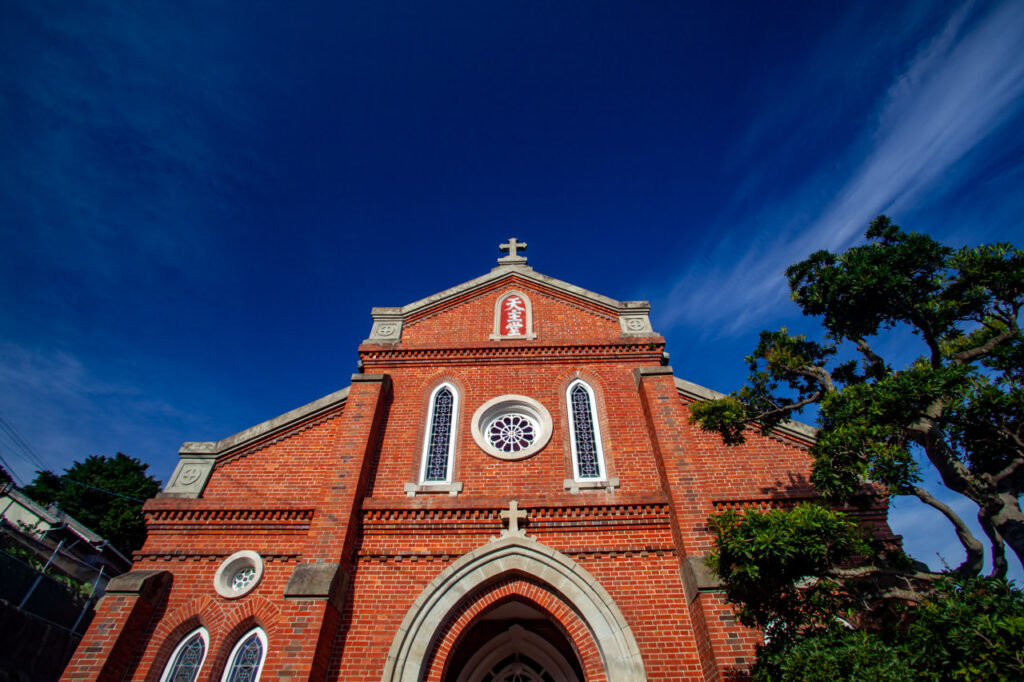 Aosagaura church in Naka dori island,Nagasaki,Japan