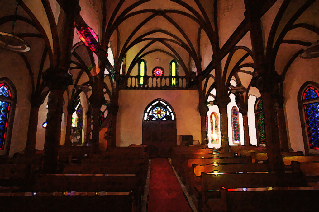 Aosagaura church in Naka dori island,Nagasaki,Japan