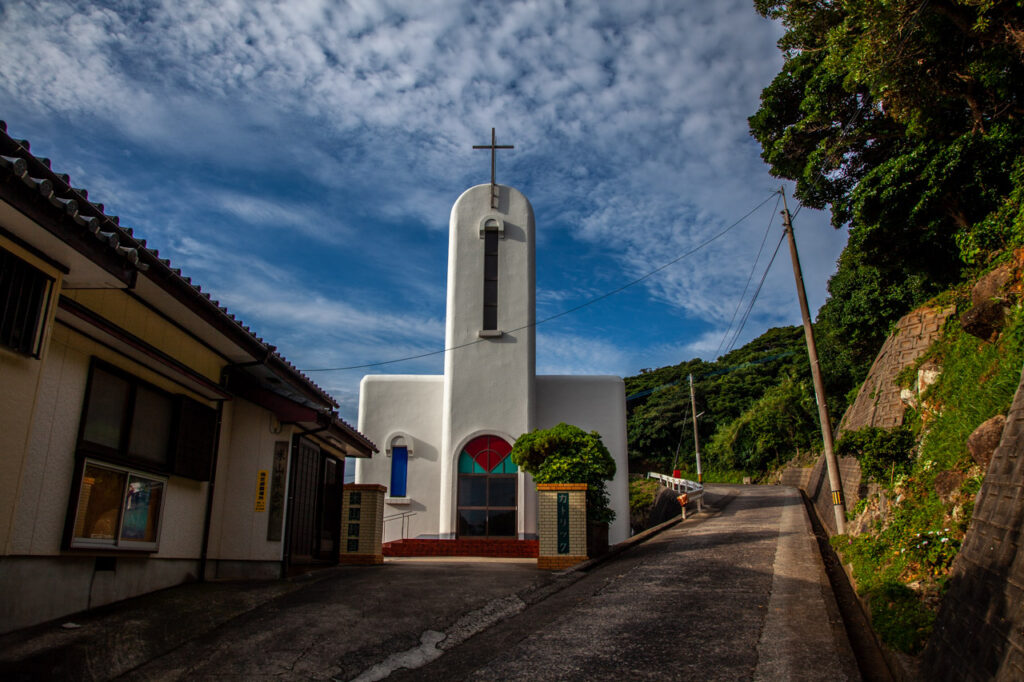 Komeyama Church in Naka dori island,Nagasaki,Japan