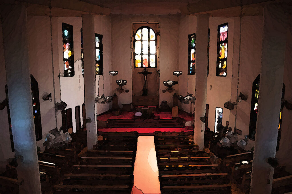 Chuchi Church in Naka dori island,Nagasaki,Japan