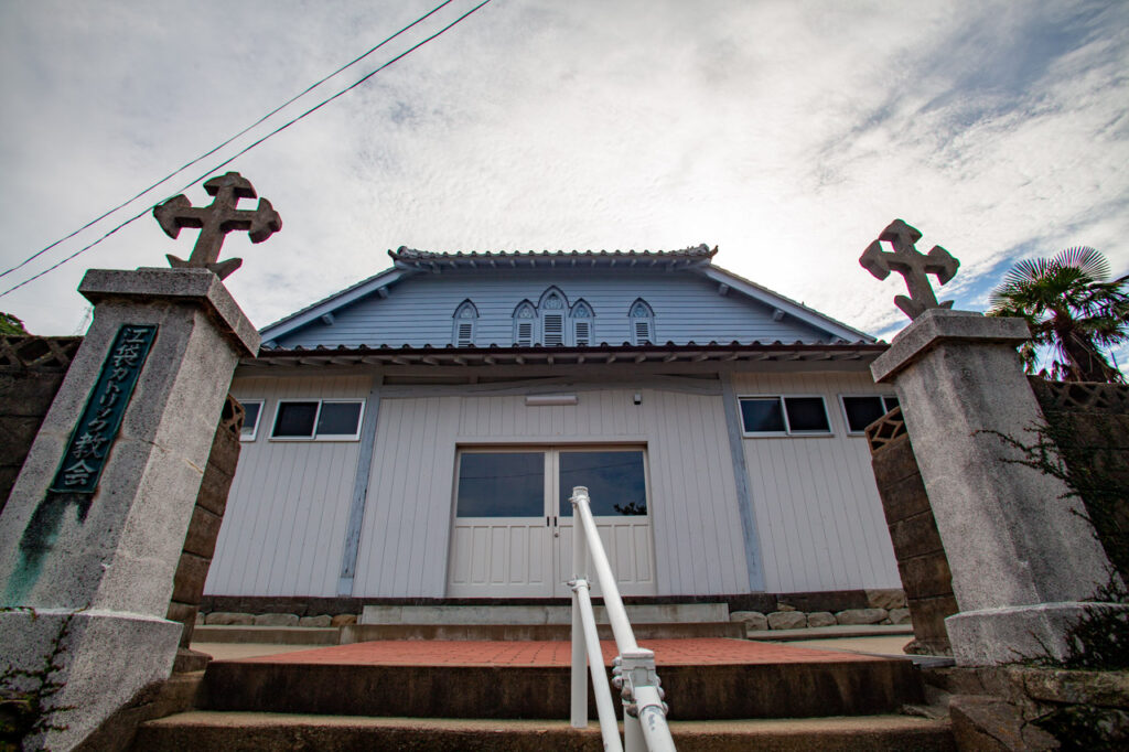 Ebukuro Church in Naka dori island,Nagasaki,Japan