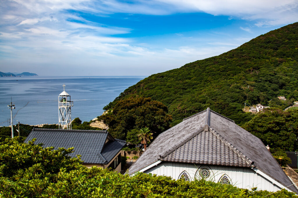 Ebukuro Church in Naka dori island,Nagasaki,Japan