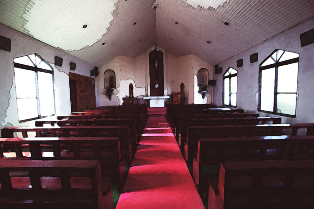 Omizu Church in Naka dori island,Nagasaki,Japan