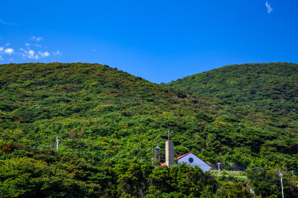 Omizu Church in Naka dori island,Nagasaki,Japan