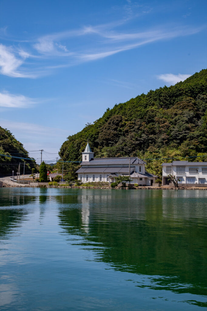 Nakanoura catholic Church in Naka dori island,Nagasaki,Japan