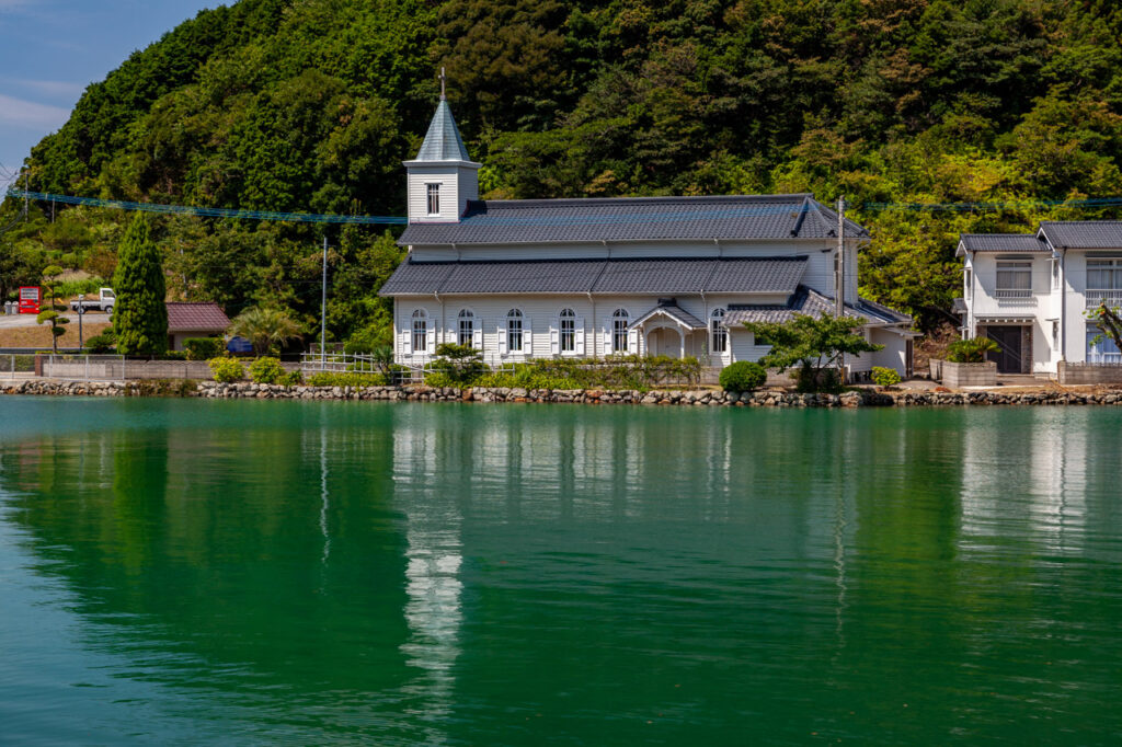 Nakanoura catholic Church in Naka dori island,Nagasaki,Japan