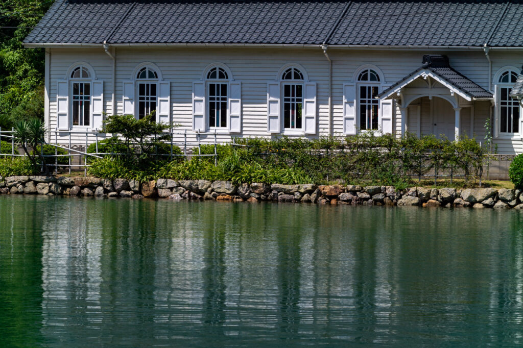 Nakanoura catholic Church in Naka dori island,Nagasaki,Japan