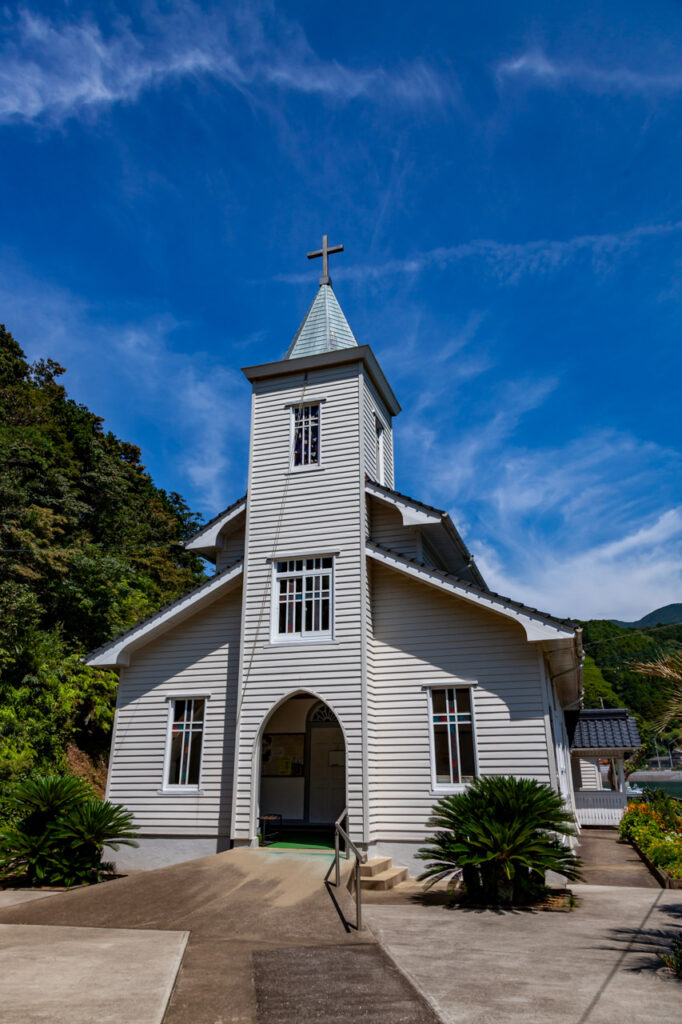 Nakanoura catholic Church in Naka dori island,Nagasaki,Japan