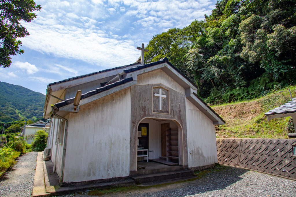 Wakamatsu oura catholic Church in Naka dori island,Nagasaki,Japan