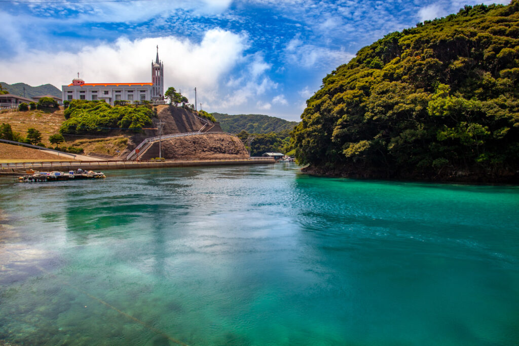 Kiri catholic Church in Naka dori island,Nagasaki,Japan