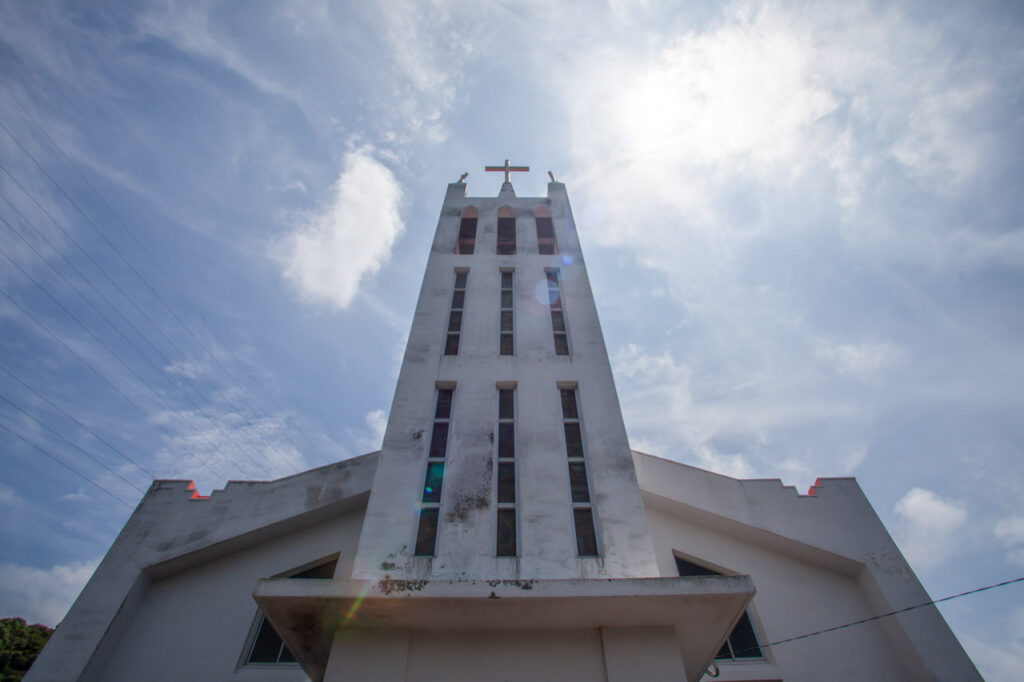 Kiri catholic Church in Naka dori island,Nagasaki,Japan