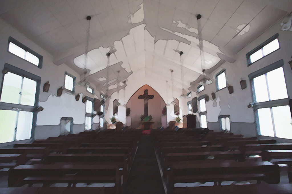 Kiri catholic Church in Naka dori island,Nagasaki,Japan