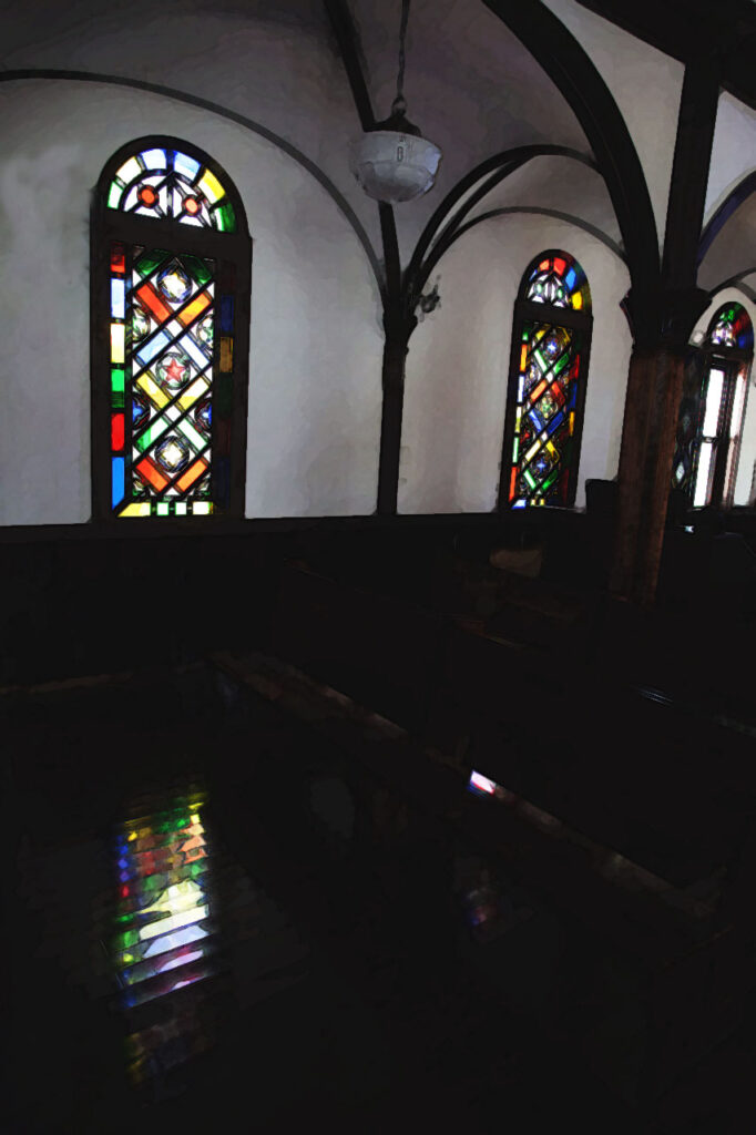 Doi no ura Church in Wakamatsu island,Nagasaki,Japan