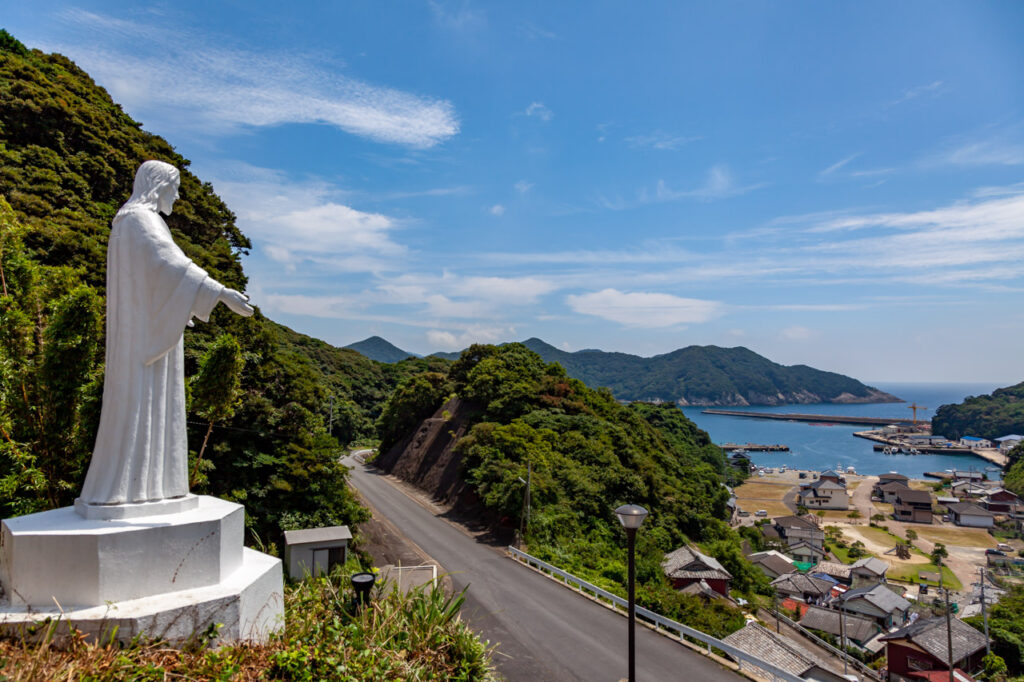 Doi no ura Church in Wakamatsu island,Nagasaki,Japan