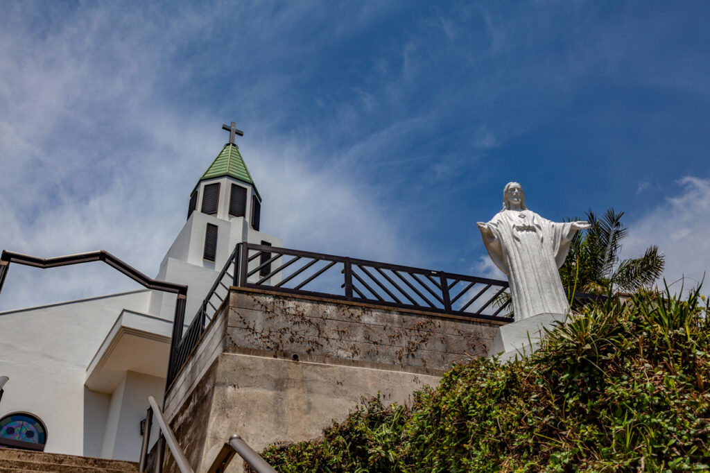 Doi no ura Church in Wakamatsu island,Nagasaki,Japan