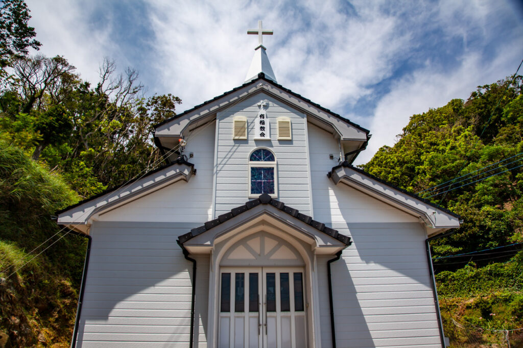 Arifuku church in Arifuku island,Nagasaki,Japan