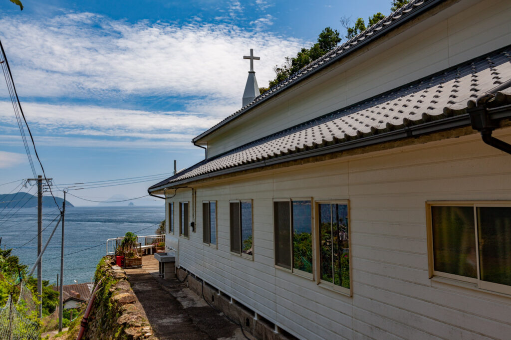 Arifuku church in Arifuku island,Nagasaki,Japan